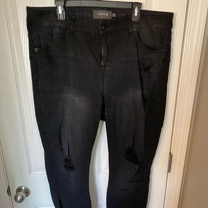 Torrid Bombshell Skinny Jeans - Black Wash